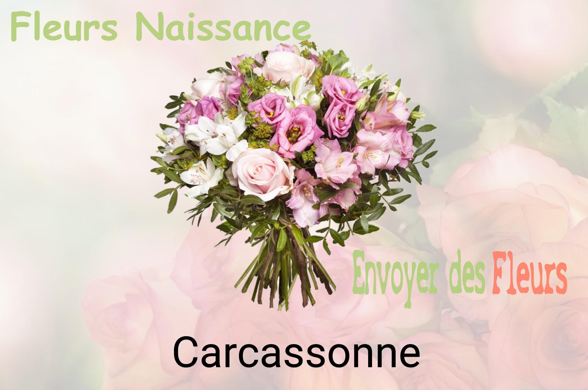 Bouquet de fleurs de naissance livré à Carcassonne
